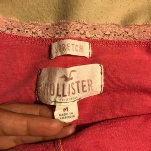 Pink lace Hollister tank